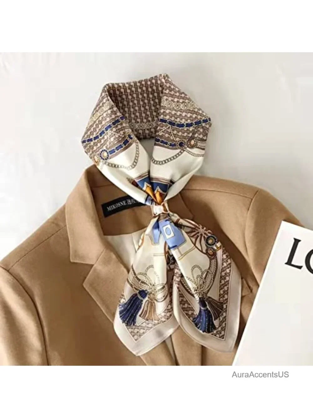 100% Silk Square Scarf 25.6